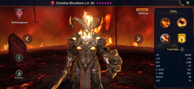 Raid Shadow Legends Drexthar Bloodtwin Build – Artifacts & Masteries Guide