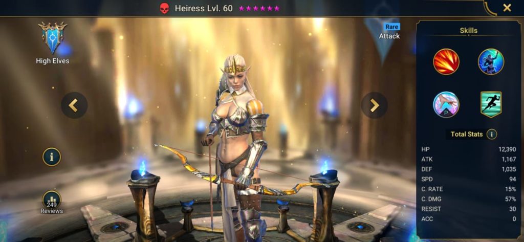 Raid shadow deals legends heiress