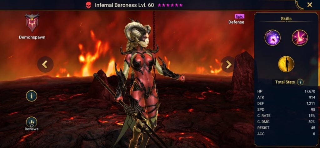 Infernal Baroness Build