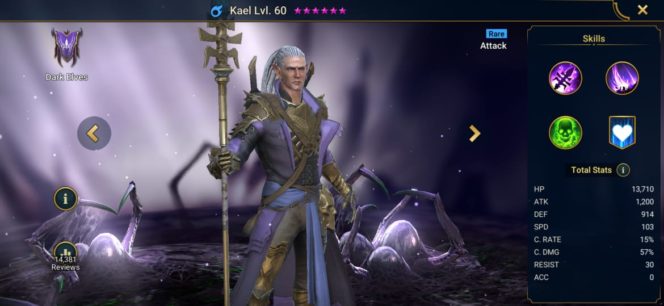 ascend kael 6 star raid shadow legends