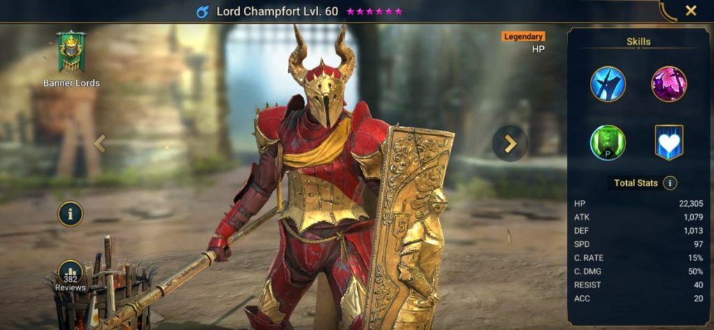 Lord champfort build