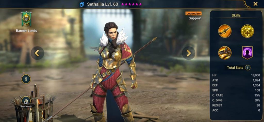 Sethallia build