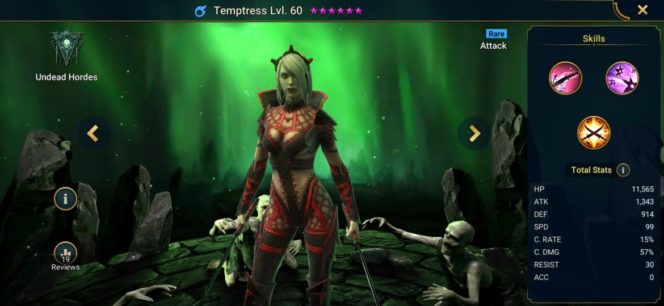 raid shadow legends how to get temptress