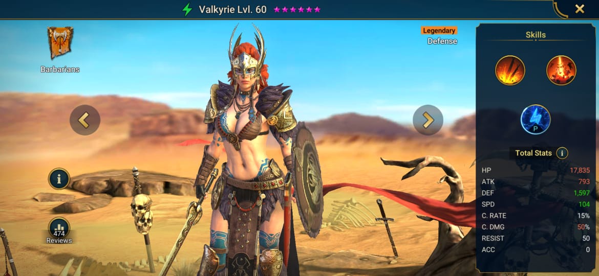 Raid Shadow Legends Valkyrie Build – Artifacts & Masteries Guide