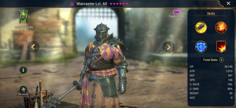 raid shadow legends warmaiden artifacts