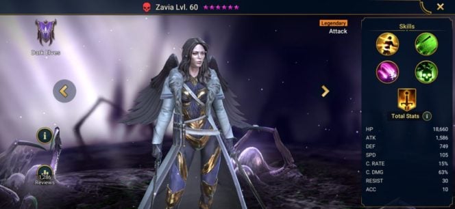 Raid Shadow Legends Zavia Build – Artifacts & Masteries Guide